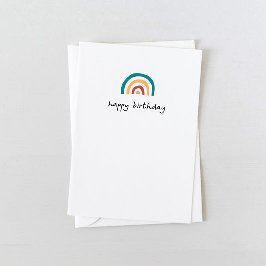 Laura Sevigny Design - Happy Birthday Rainbow greeting card