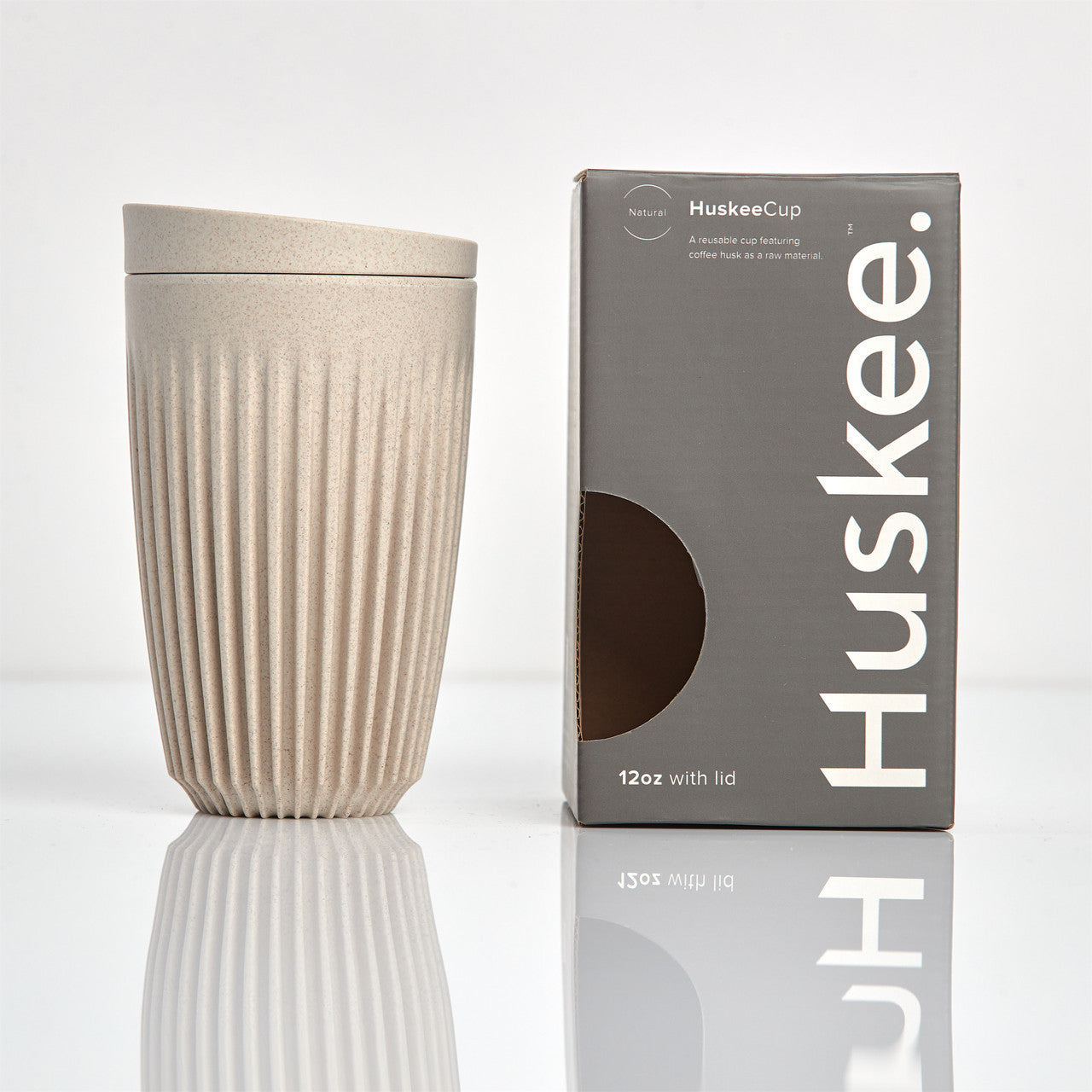 HUSKEE Cup + Lid 12oz