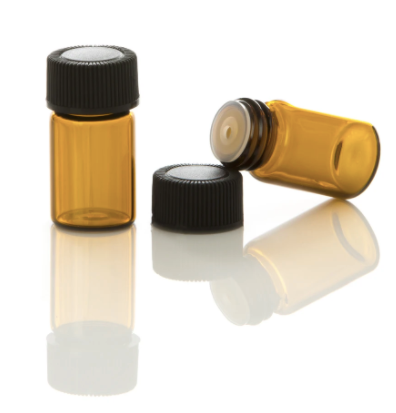 Jar Bar Refillery - Amber Vials with Orifice Reducer